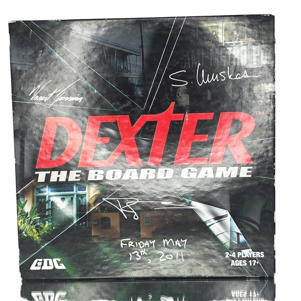 Collector's item DEXTER the board game Signed By Cast‎ Members Friday 13th 2011